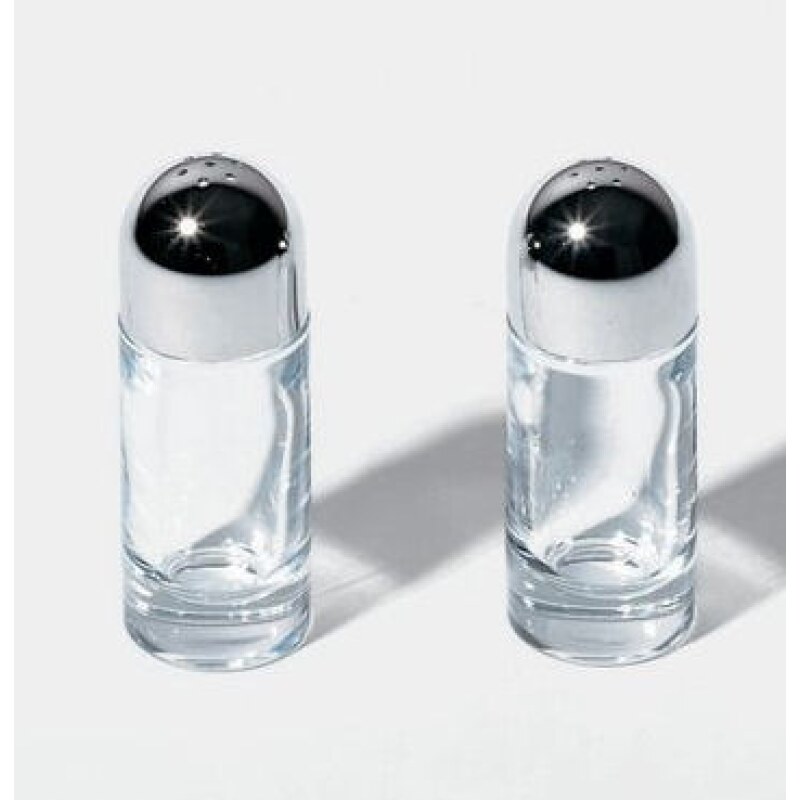 Alessi Classic Salt and Pepper Castors Set by Ettore Sottsass