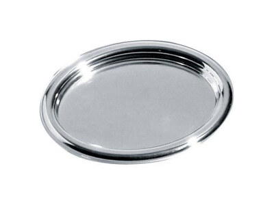 Alessi Oval Tray in Stainless Steel by Josef Hoffman 26cm JH02/26