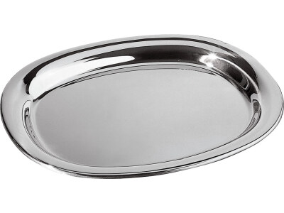 Alessi Oval Tray in Stainless Steel by Jasper Morrison 30cm JM13/30