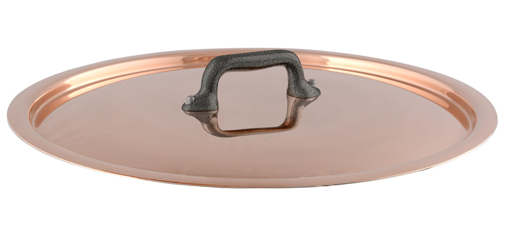 150c_lid Mauviel M'250C Copper Lid with Cast Iron Handle 18cm - Image 1