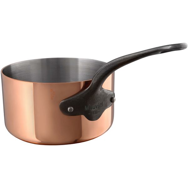 250_c_saucepan Mauviel M'250C Copper Saucepan with Cast Iron Handle 20cm 28cm (Copy) - Image 1