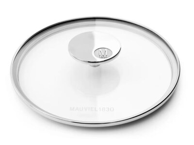 Mauviel M'360 Glass Lid with Stainless Steel Rim and Handle 24cm